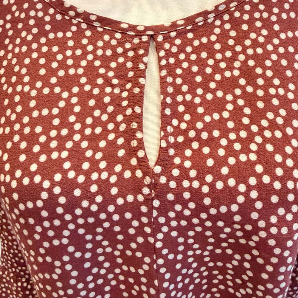 Express Polka Dot Peplum Blouse Size S - Picture 6 of 6